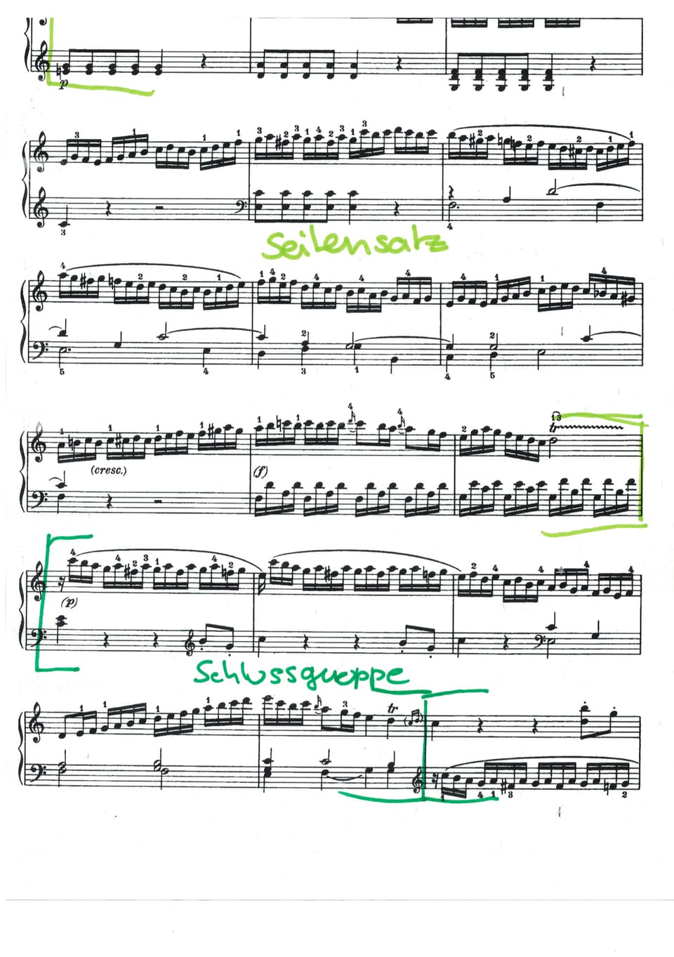 Sonatenform 2 Mozart KV 310