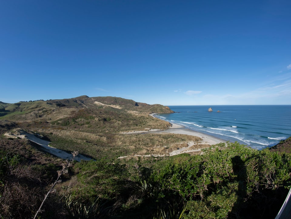 Die Sandfly Bay in der Nähe von Dunedin ist Heimat von Pinguinen und Seelöwen.