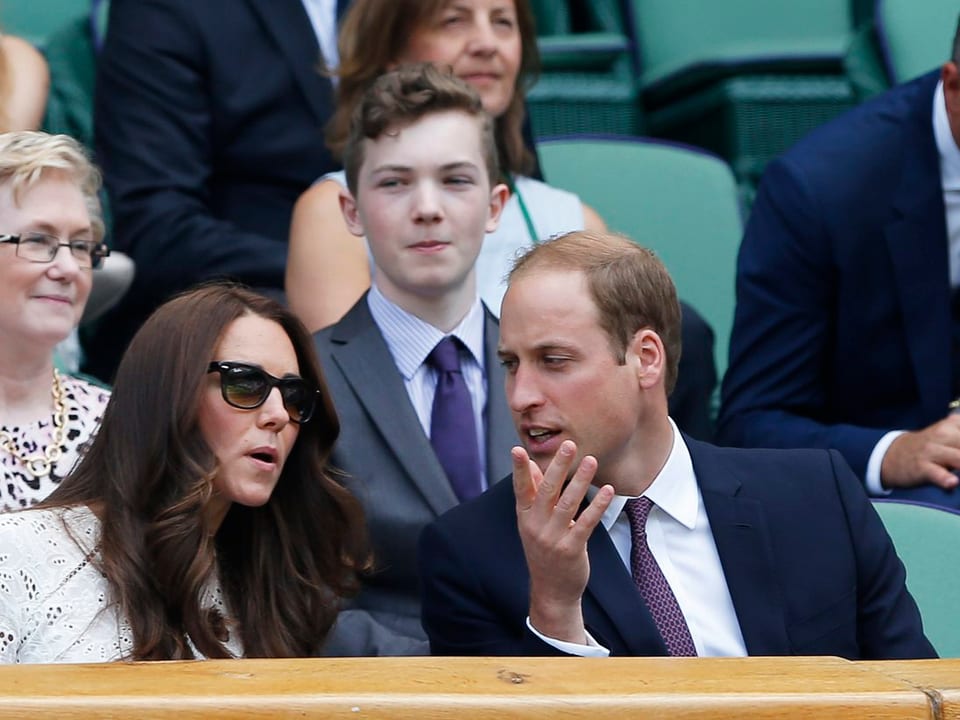 Herzogin Kate und Prinz William an einem Tennisturnier