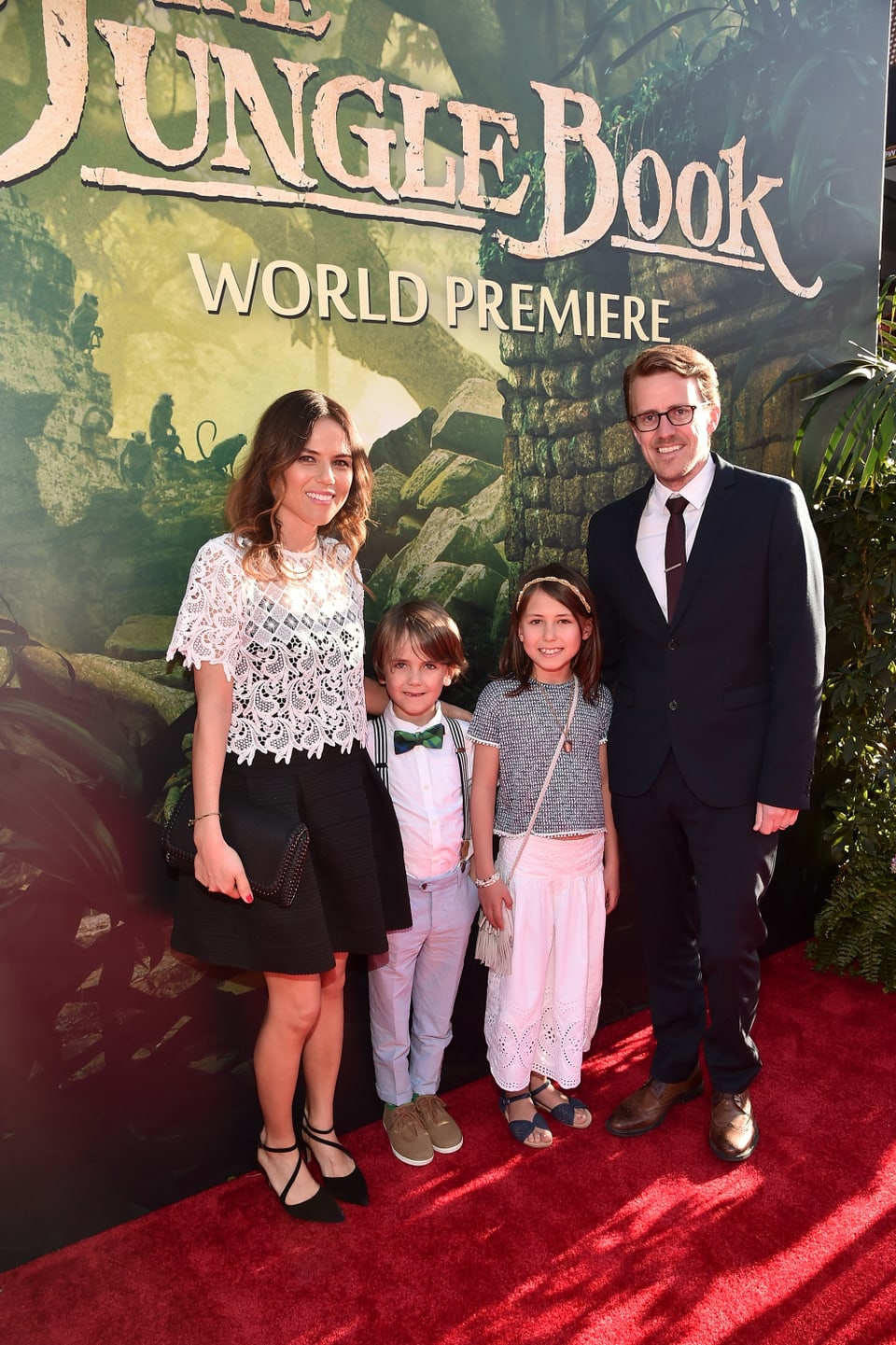 Der Animation Supervisor Andrew R. Jones und seine Familie bei der Premiere von «The Jungle Book».