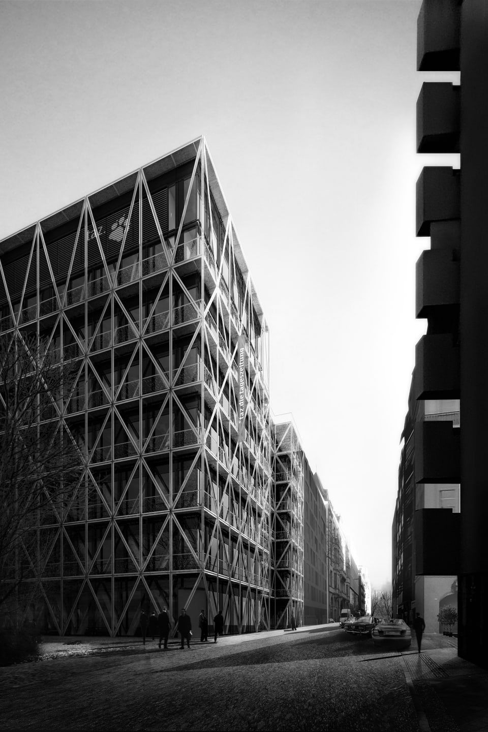 Der Hauptsitz der taz: Ein Gebäude des Architekturbüros E2A in Berlin.