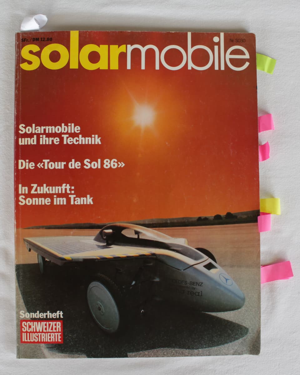 Ausgabe des Sonderheftes der Schweizer Illustrierten «solarmobile»