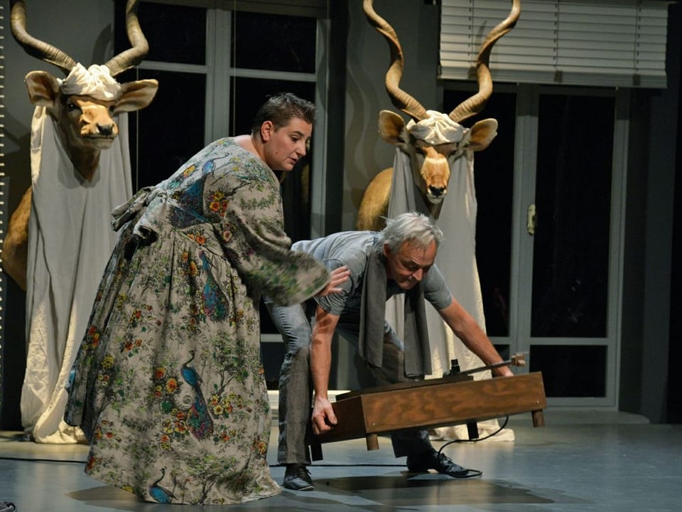 Die Schweizer Clowns Bichsel Gargiulo überzeugten am ersten Abend des Theater Spektakels.