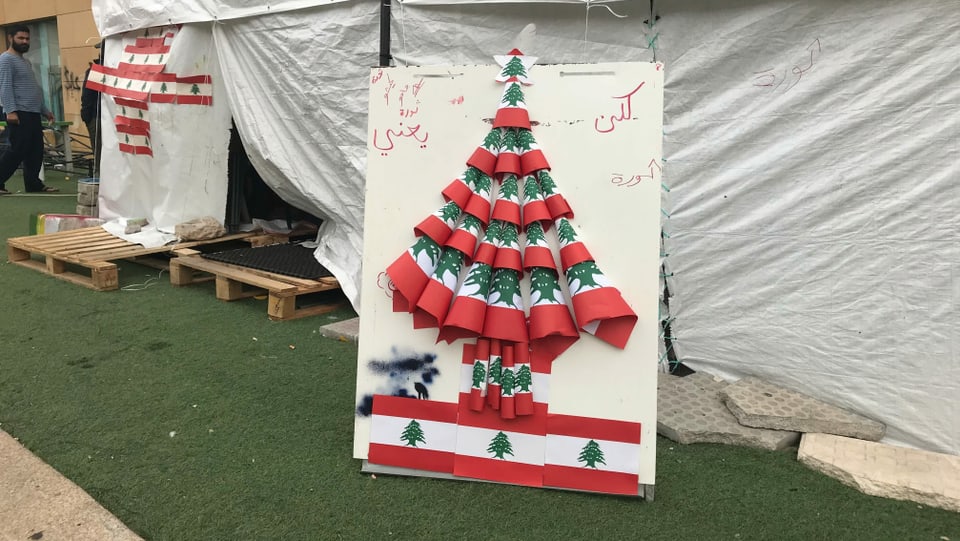 Kaum Weihnachtsstimmung in Beirut