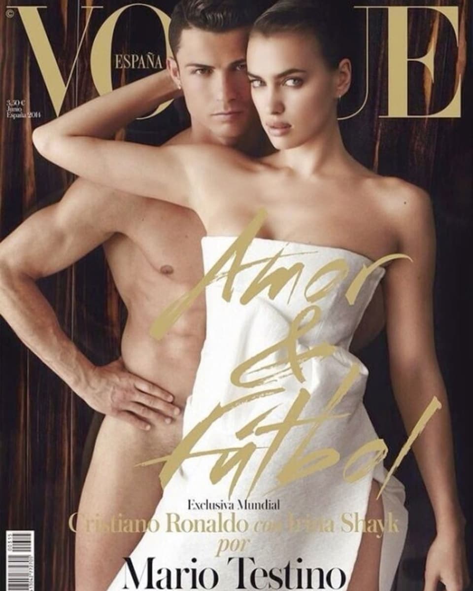 Cristiano Ronaldo und Irina Shayk zusammen auf dem «Vogue»-Cover.