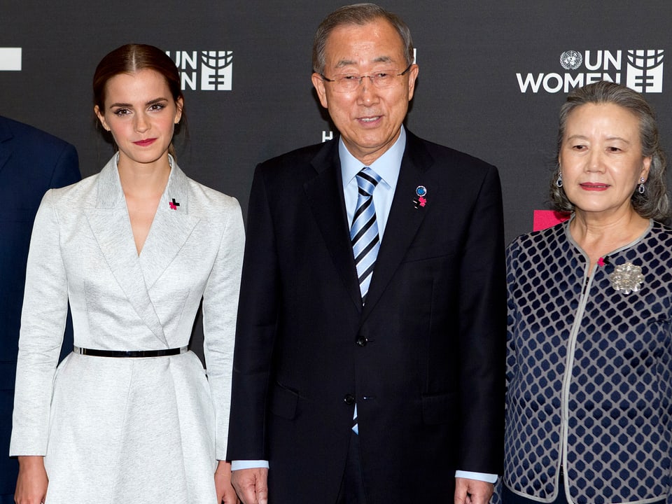 Emma Watson, Ban Ki-moon, Yoo Soon-taek