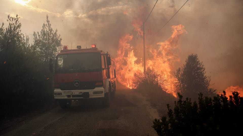 Waldbrände in Griechenland.