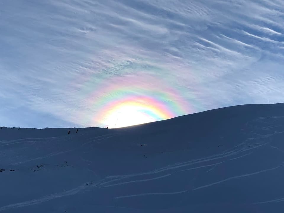 Wolken in Regenbogenfarben