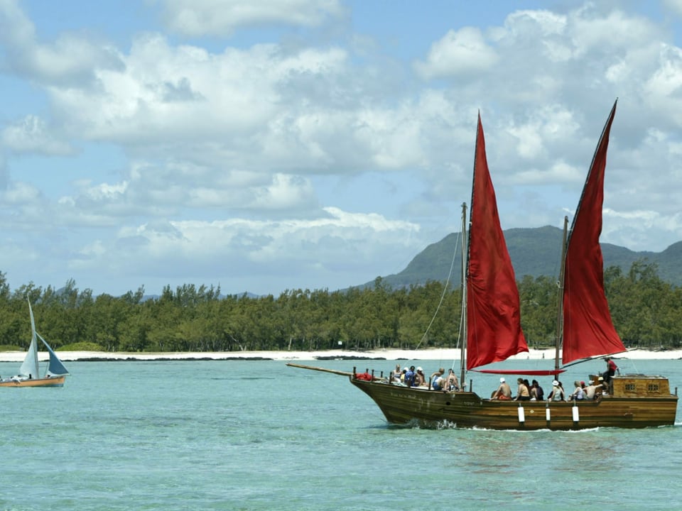 Fischerboot auf Mauritius