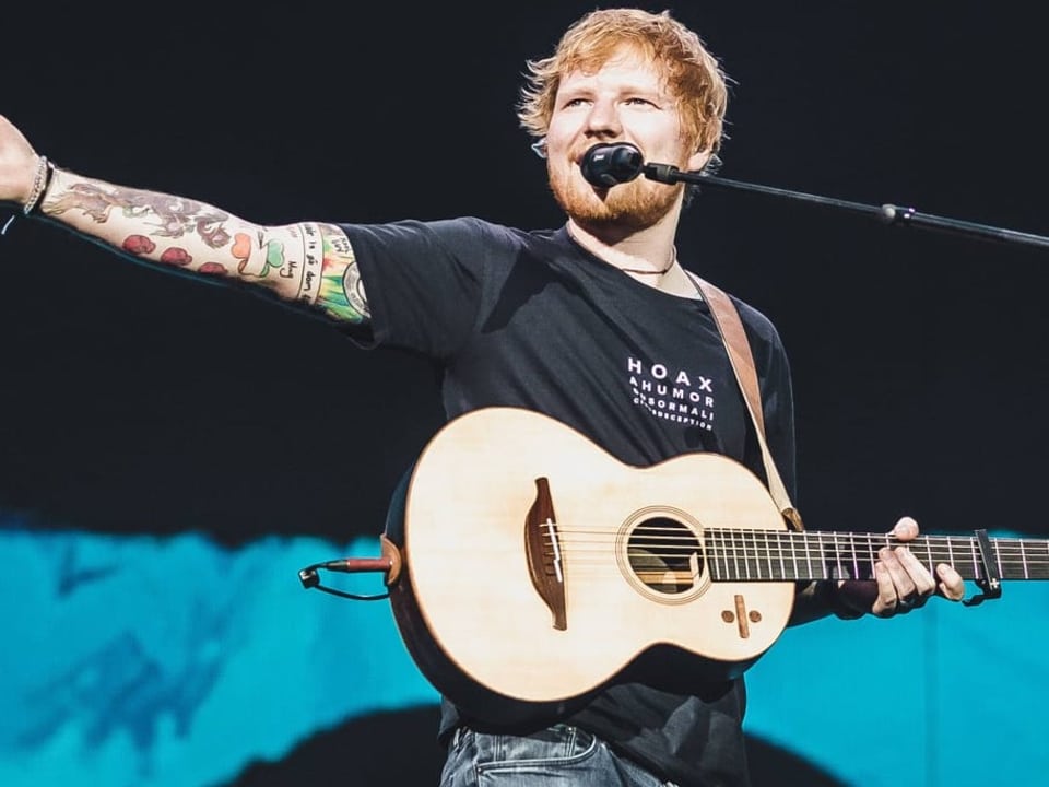 Anstelle von Toren gibt's Popklänge auf die Ohren Ed Sheeran
