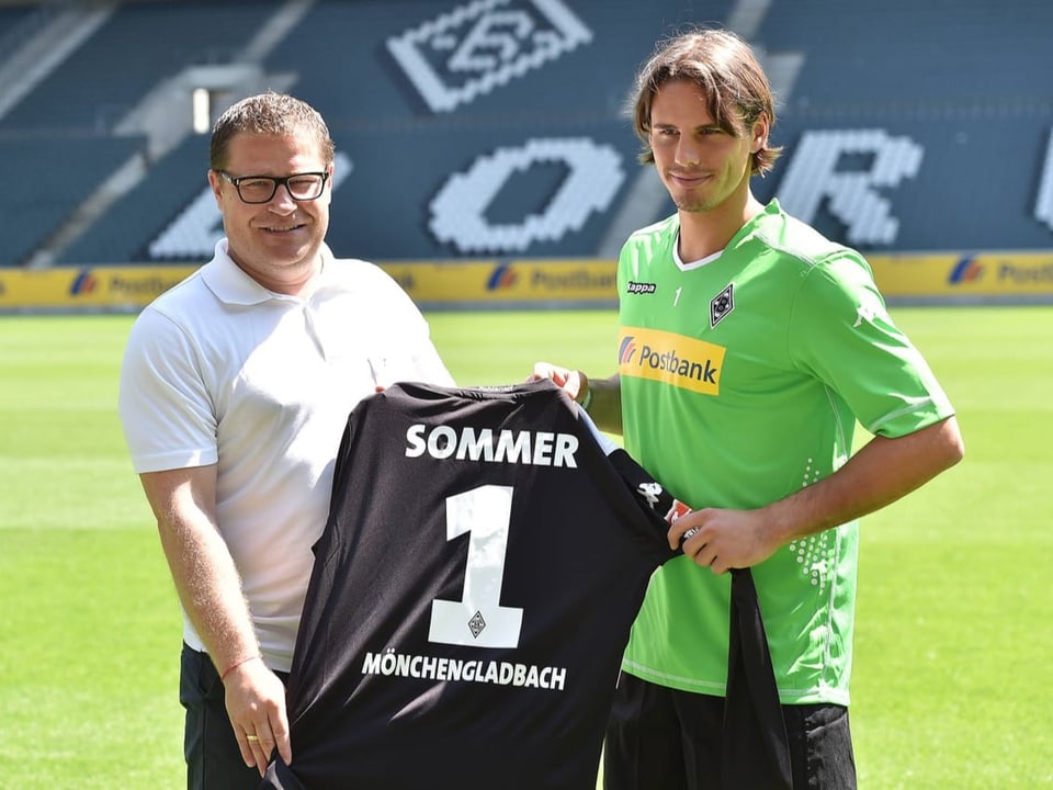 Yann Sommer wird als neuer Goalie von Borussia Mönchengladbach vorgestellt.