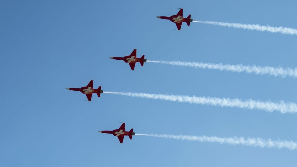 Patrouille Suisse während Flugshow