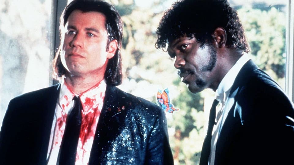John Travolta und Samuel L. Jackson als Killer im Film «Pulp Fiction».