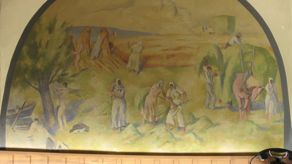Eine alte Wandmalerei von Karl Rösch