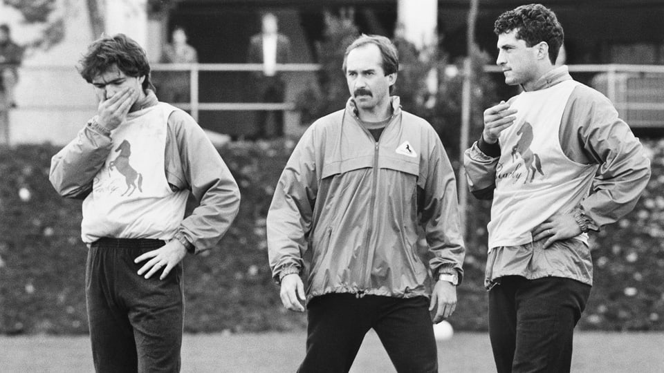 Nach seiner aktiven Zeit bei Xamax (1985-1988) trainierte die deutsche Fussball-Legende die Nati von 1989-1991. 