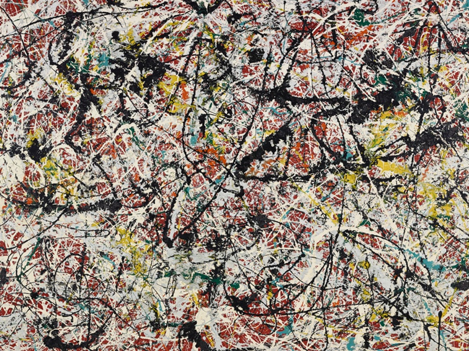 Jackson Pollock, Mural on Indian Red Ground, 1950.