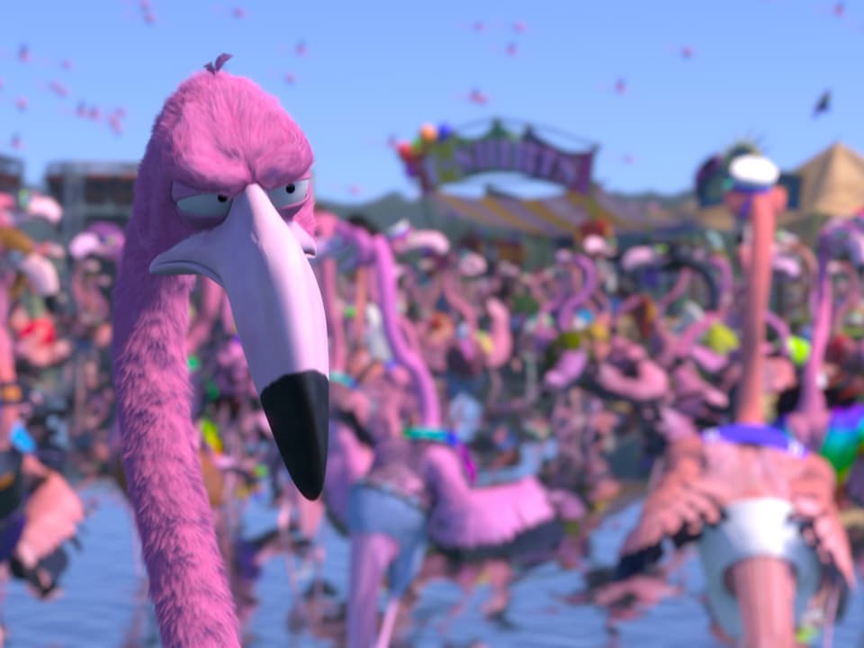 Der Kurzfilm «Flamingo Pride»: Was tut der einzig heterosexuelle Flamingo, um eine Störchin zu umwerben?