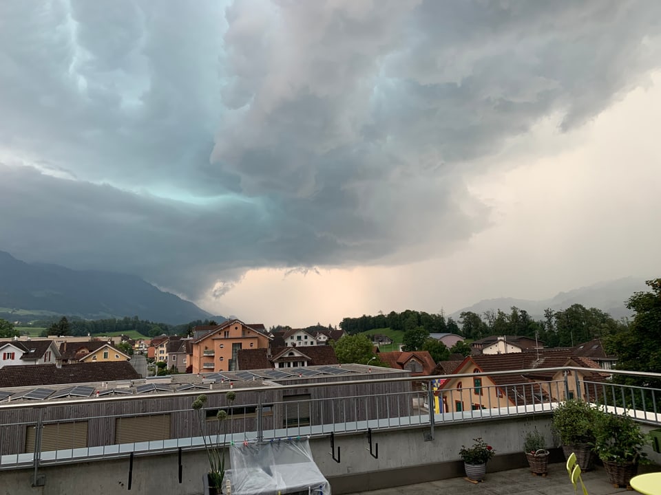 Kerns/OW aufziehendes Gewitter