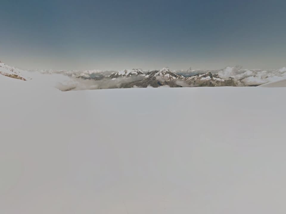 Panorama-Bild mit Bergen vom Alphubeljoch in der Nähe von Saas-Fee