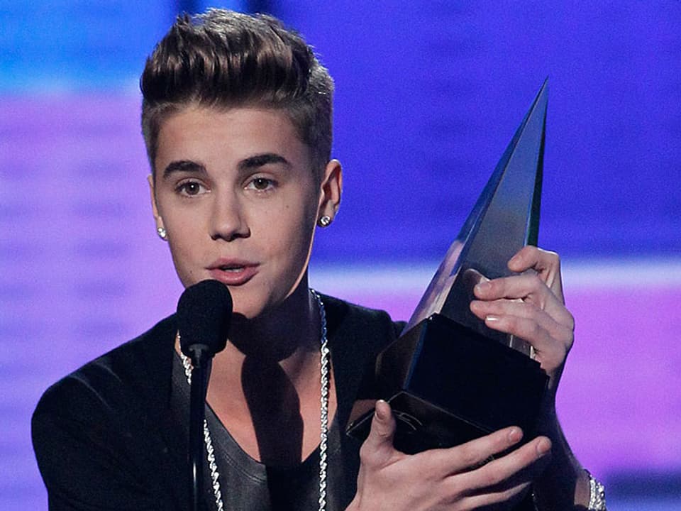 Justin Bieber mit Preis