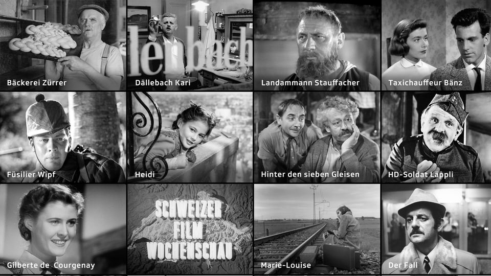 Schweizer Filmwochenschau Collage