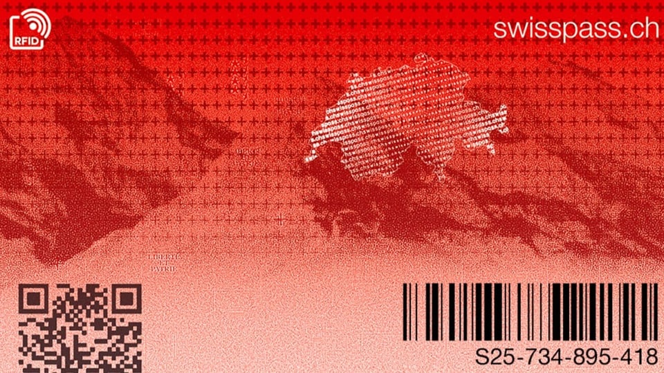 Ausschnitt von der Rückseite der neuen Swisspass-Karte.