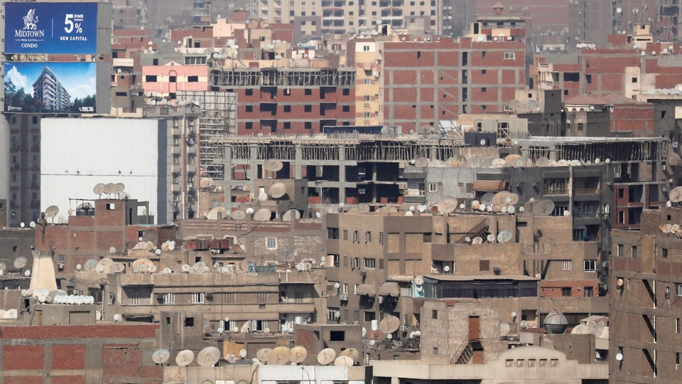 Wohnhäuser in Kairo.