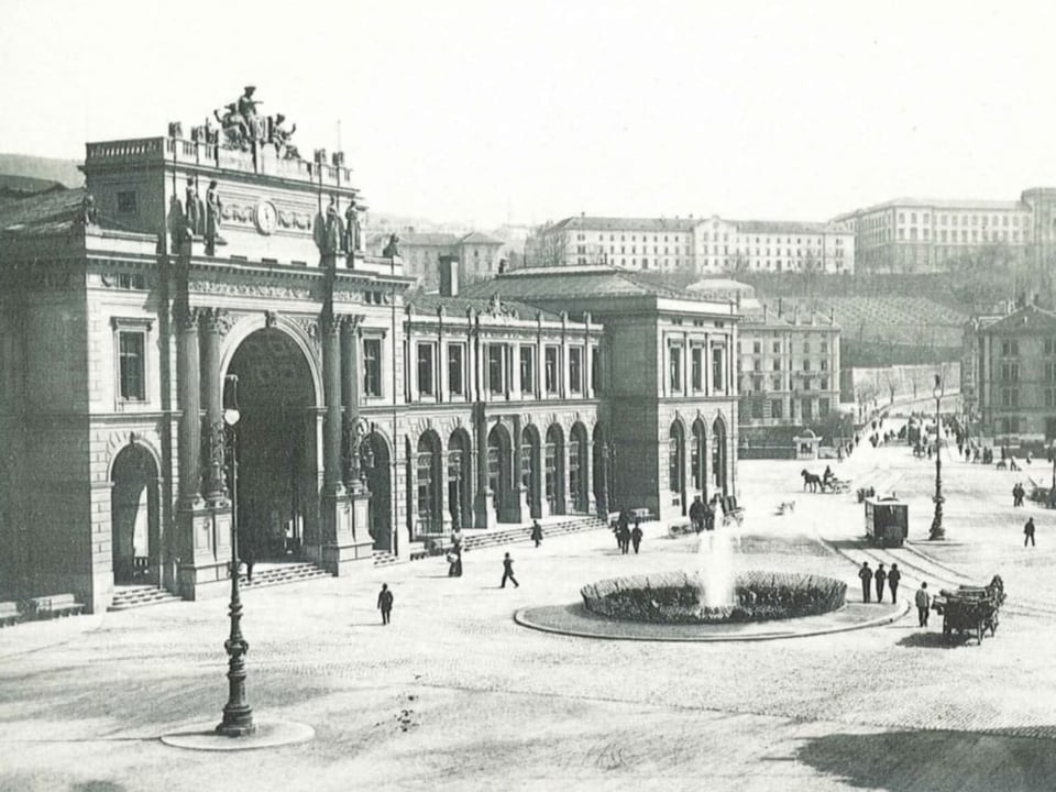 Bahnhofplatz vor 1889