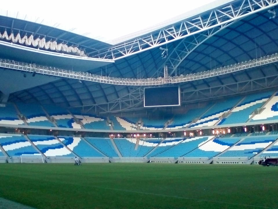 Das WM-Stadion Al Janoub Stadium in Al-Wakrah, Katar.