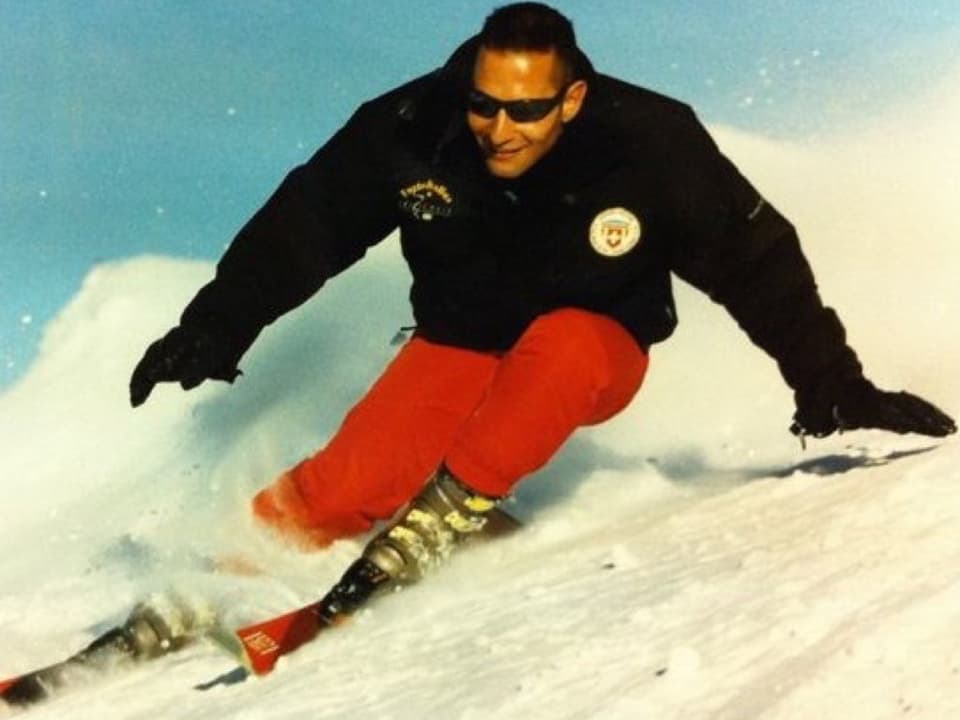 Daniel Keller auf Ski.