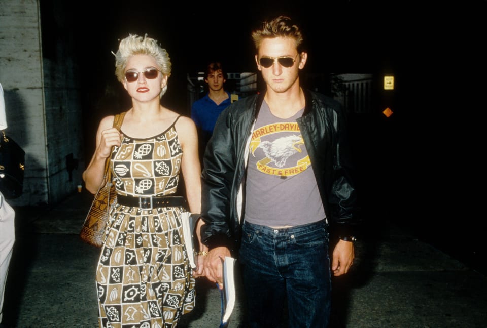 Madonna und Sean Penn im Jahr 1986
