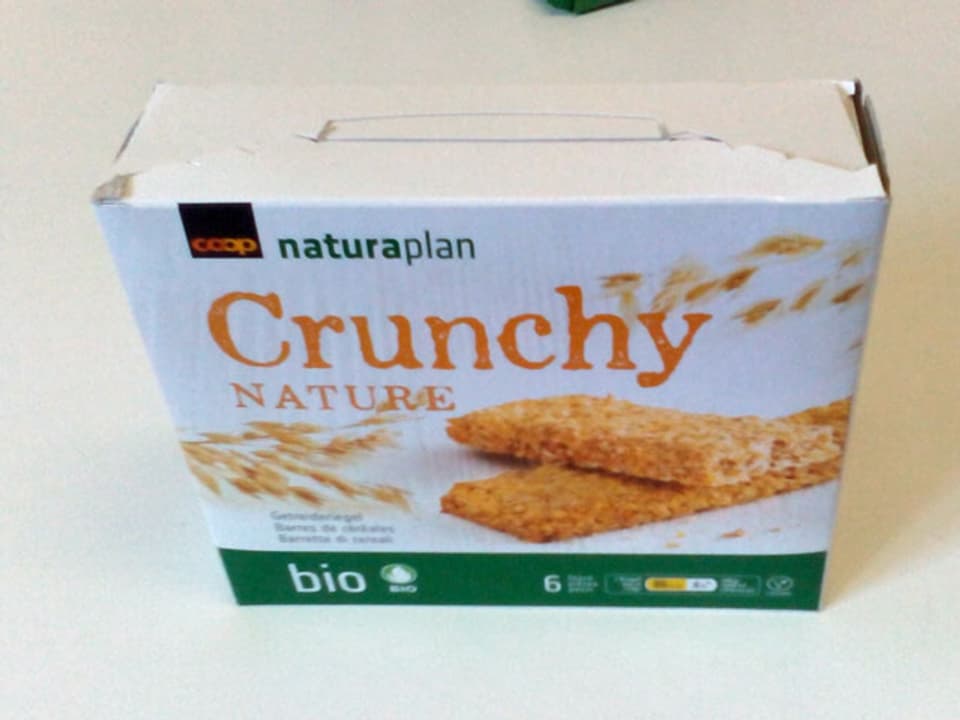 Verpackung Crunchy Nature Riegel.
