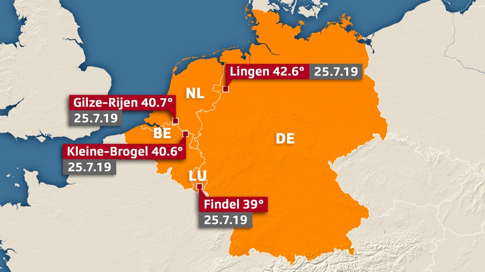 Europa kämpft mit der Hitze