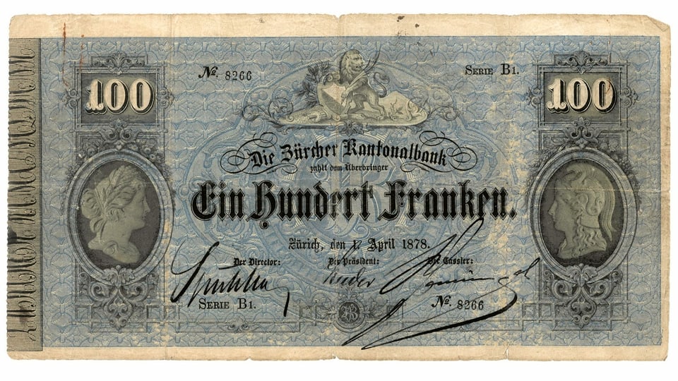 Alte Zürcher Banknote