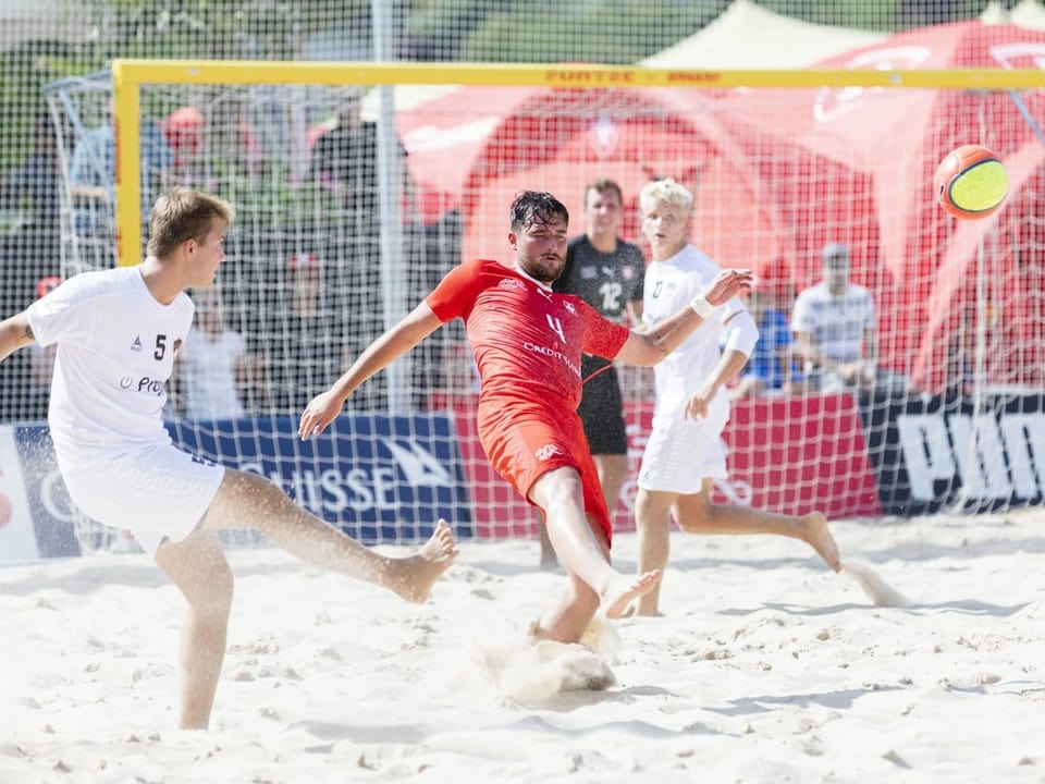 Schweiz Dänemark Beachsoccer