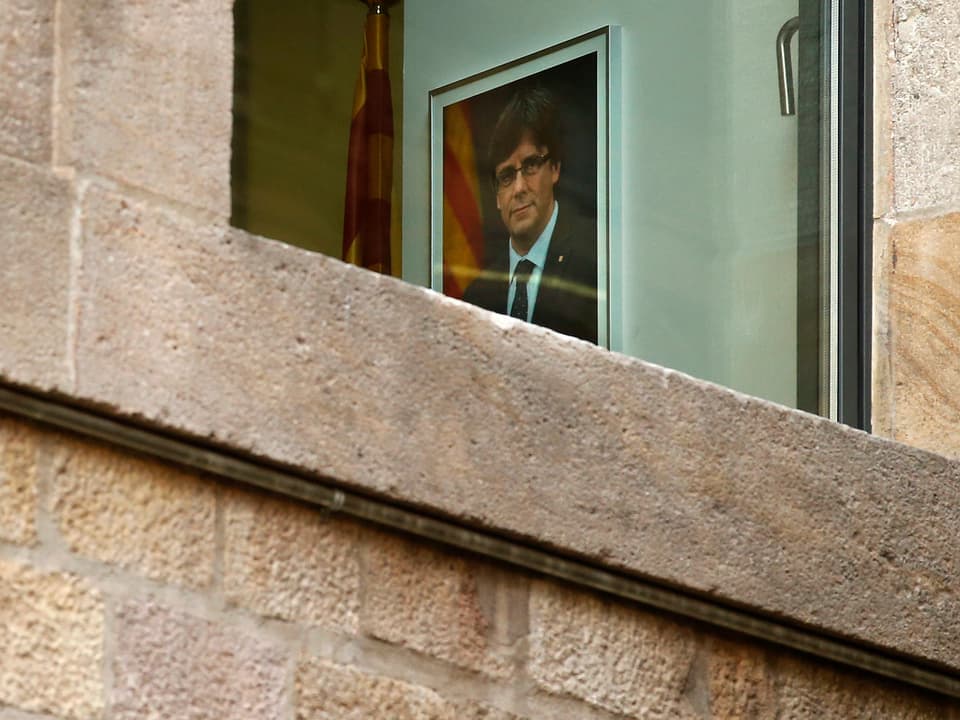 Bild von Puigdemont.