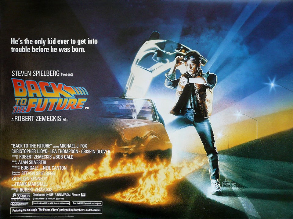 Das Kinoplakat von «Back To The Future».
