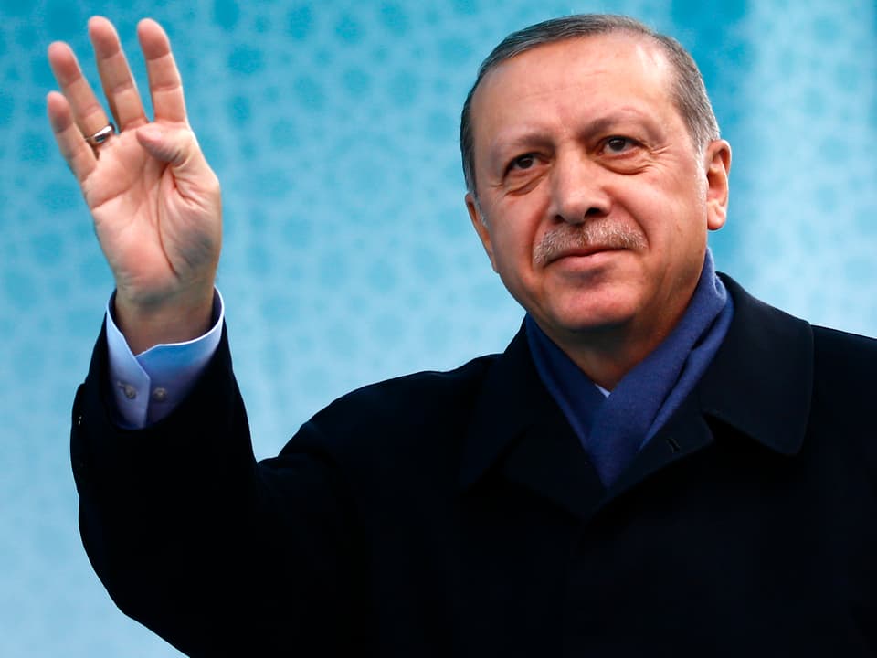 Porträt von Recep Erdogan.