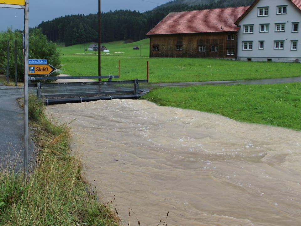 Bach mit Hochwasser