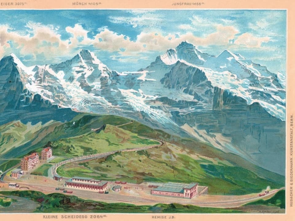 Postkarte-Jungfraujoch.