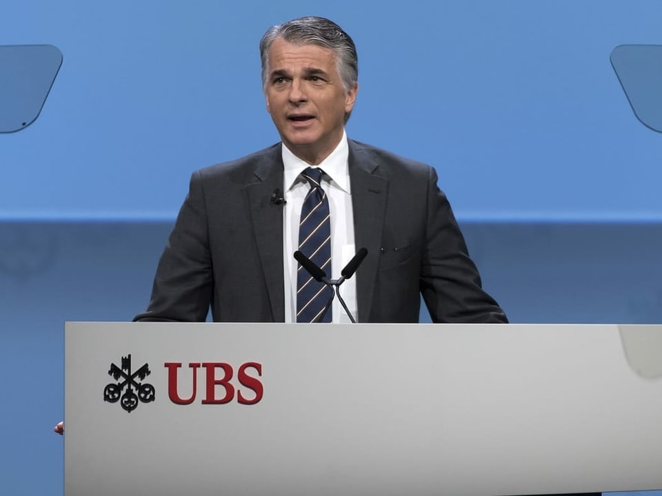 Sergio Ermotti an der UBS-Generalversammlung Jahr 2016.