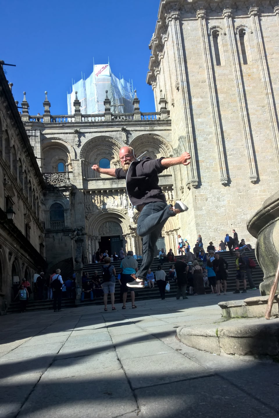 Lars Kottmann nach seiner Pilgerreise nach Santiago de Compostela.