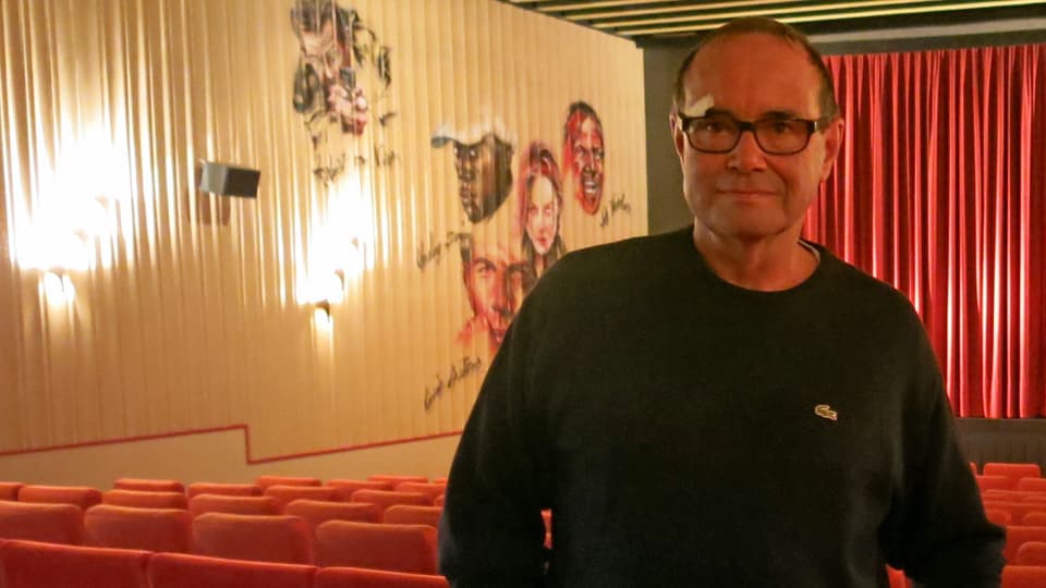 Jean-Rolf Pieren in seinem «Cine Rex» in Adelboden.