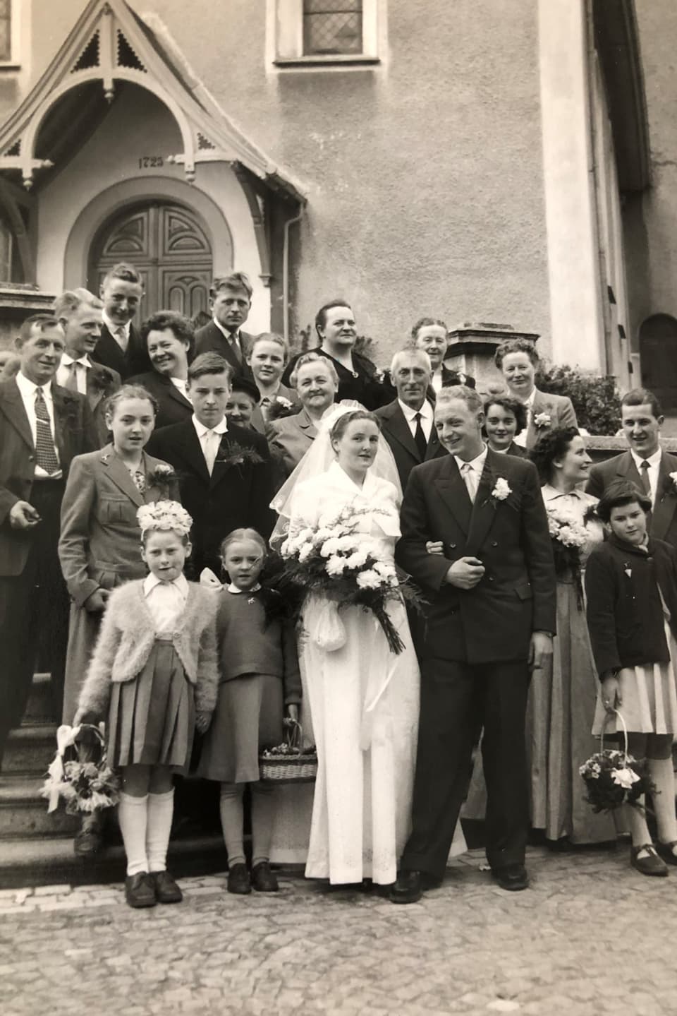 Hochzeitsfoto von Walter und Frieda Feldmann.