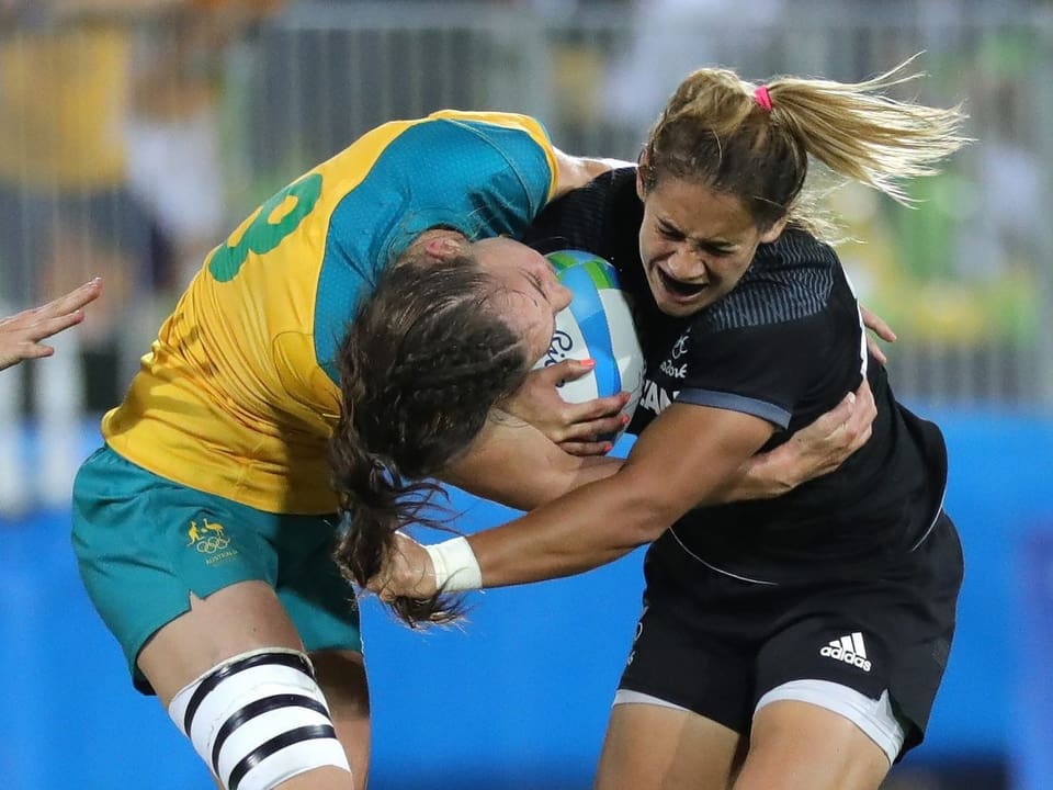 Olympischer Rugby-Final der Frauen.