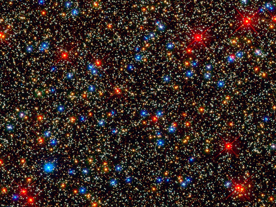 Sicht ins Zentrum des Kugelsternhaufens Omega Centauri