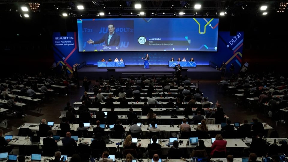 Jens Spahn spricht am Deutschlandtag der Jungen Union.