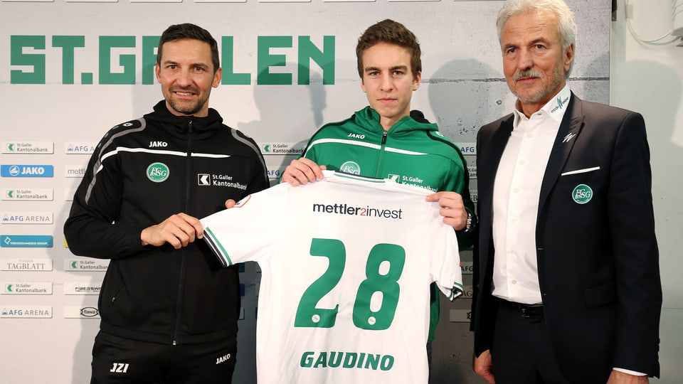 St. Gallen stellt Gianluca Gaudino vor.