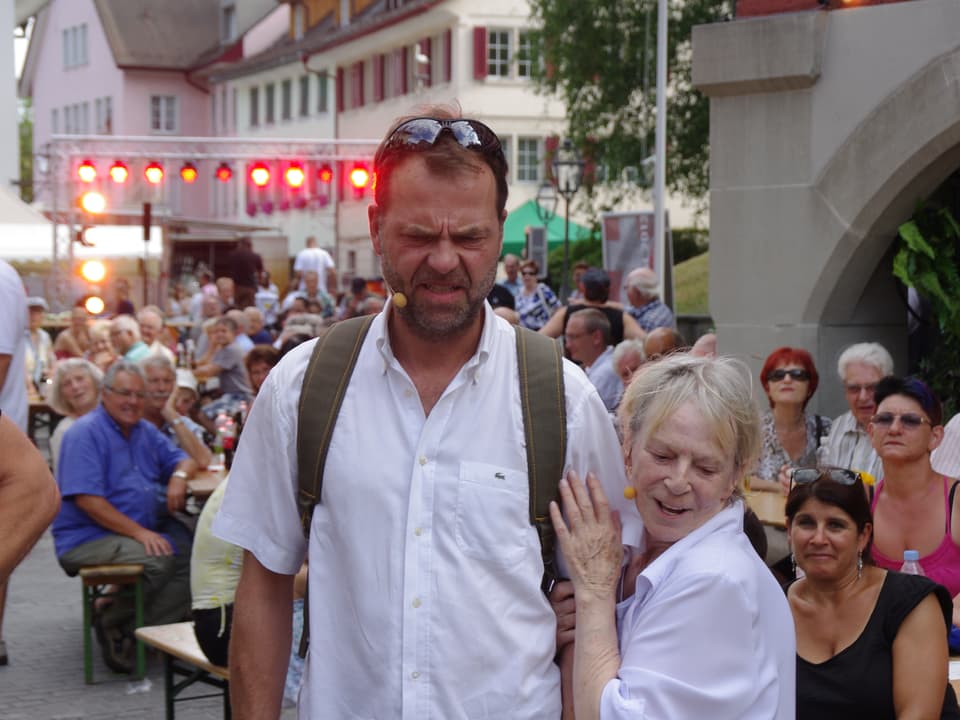 Ursula Schäppi und Peter Pfändler gehen in Ihrer Rolle auf.