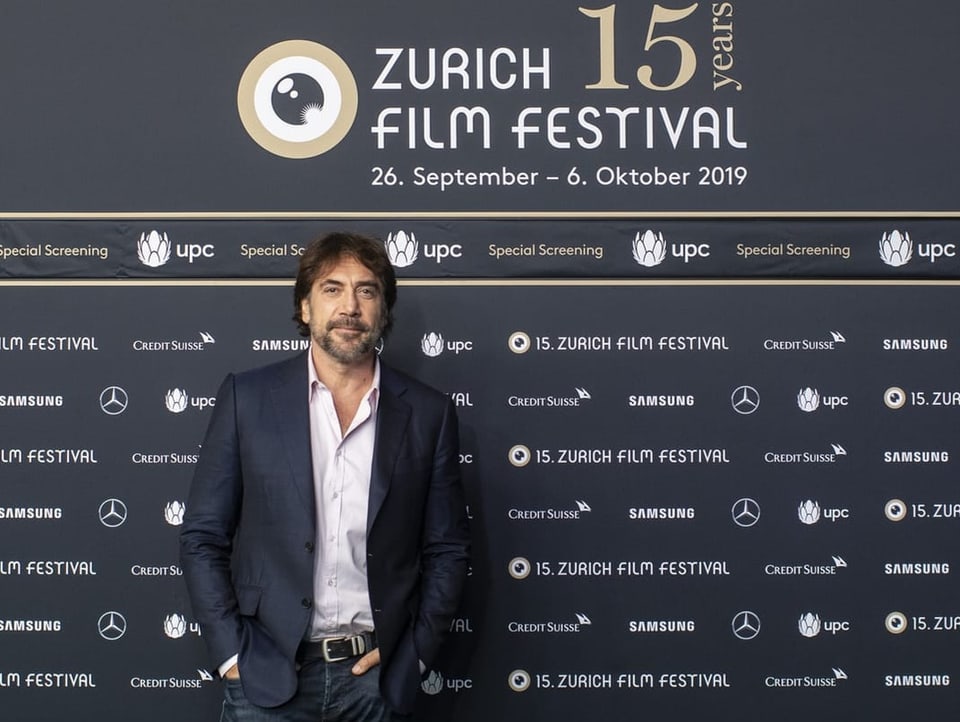 Der spanische Schauspieler Javier Bardem war 2019 in Zürich und gab am ZFF eine sogenannte Master-Class.